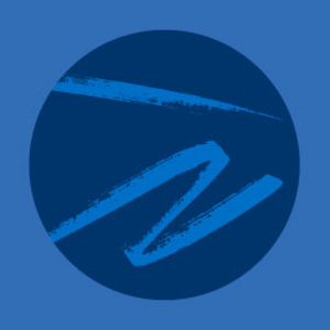Blue brushstroke